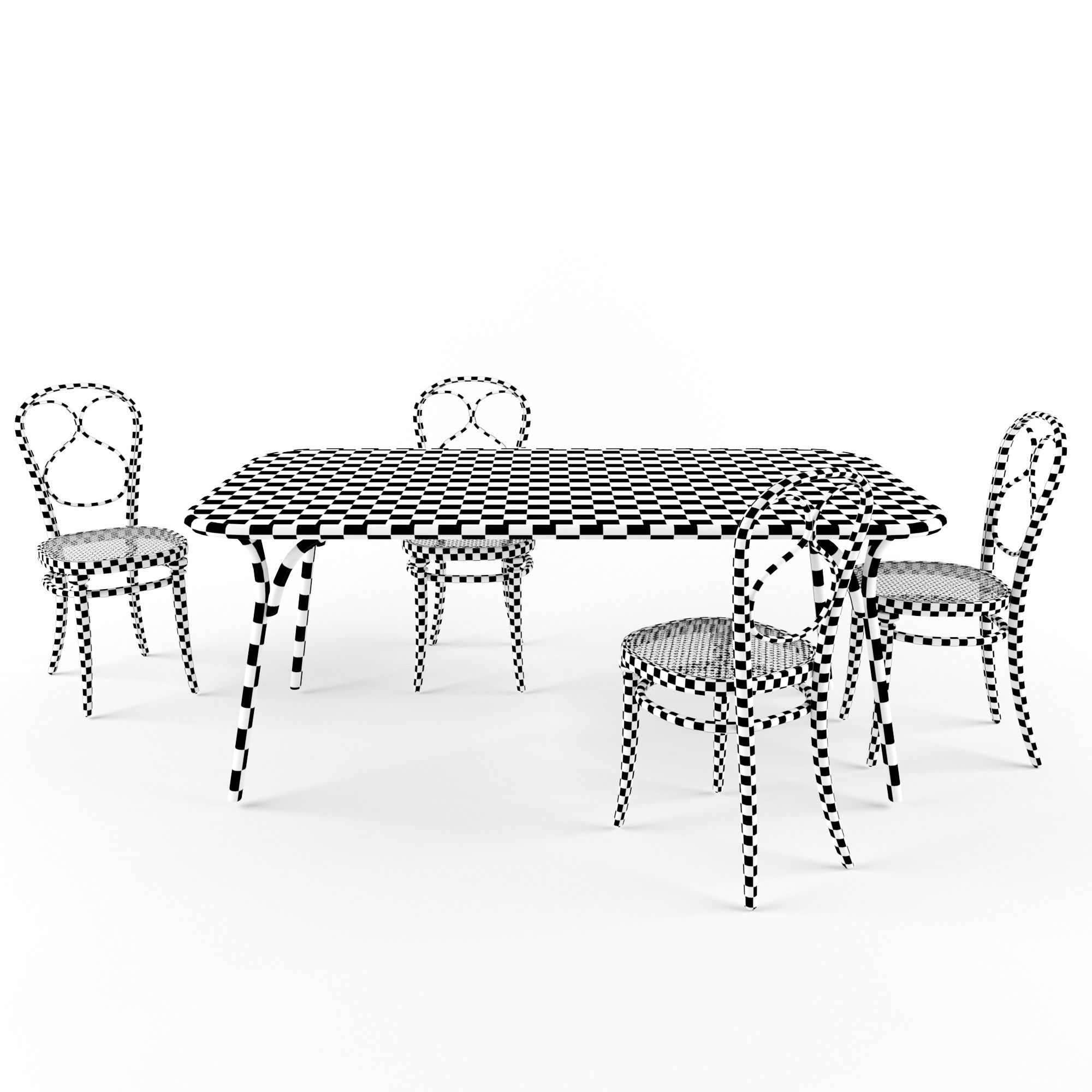 Chair table N1 Wiener GTV Design 3D model_5