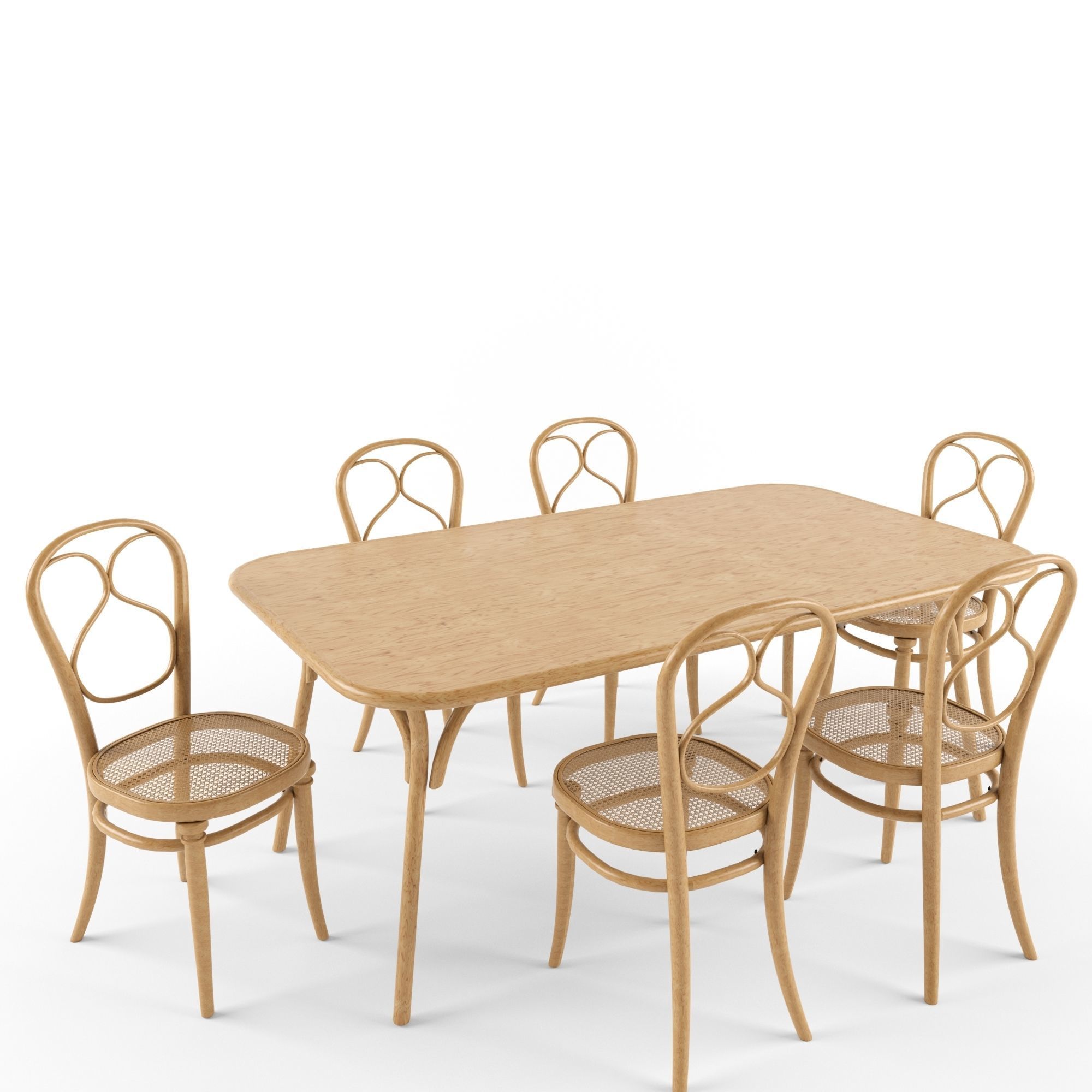 Chair table N1 Wiener GTV Design 3D model_2