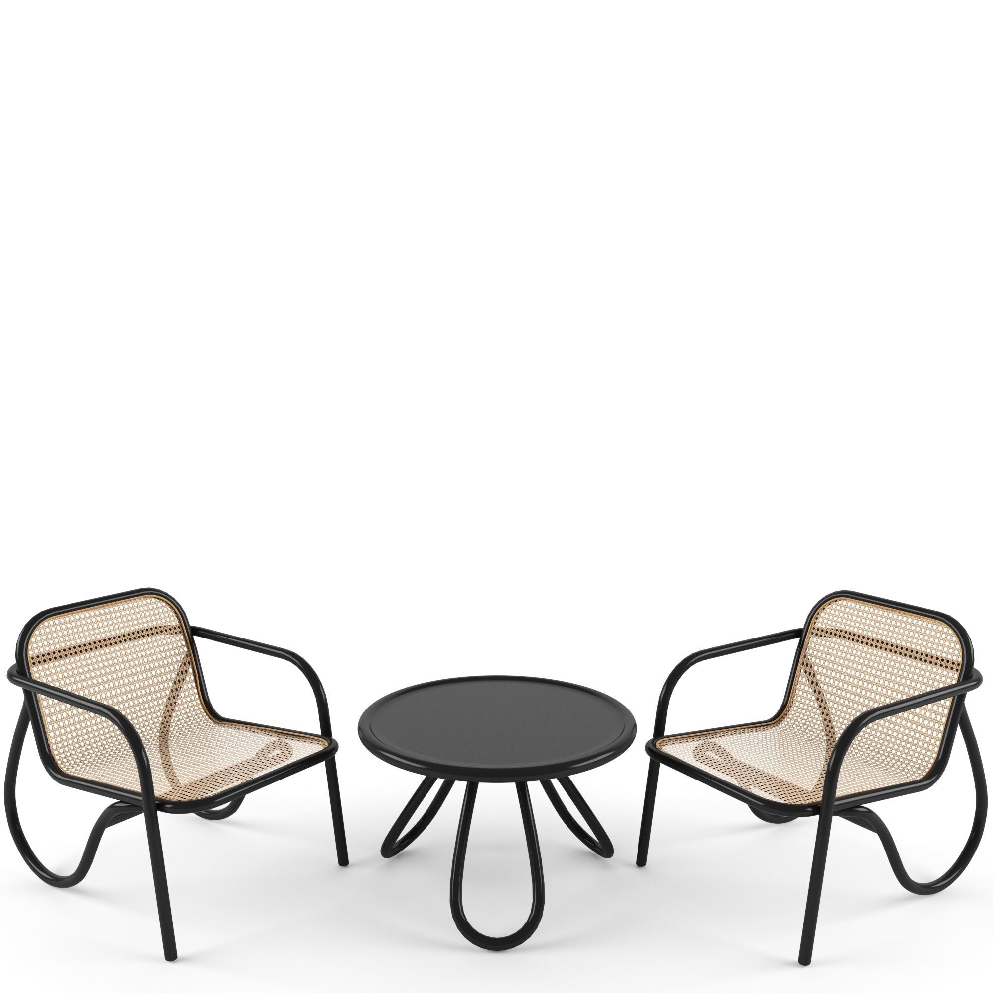 Chair N200 vs Table Wiener GTV Design 3D model_2