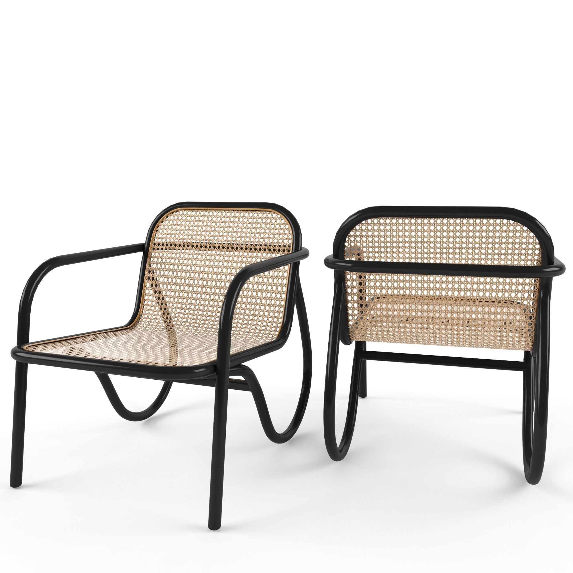 Chair N200 vs Table Wiener GTV Design 3D model_1