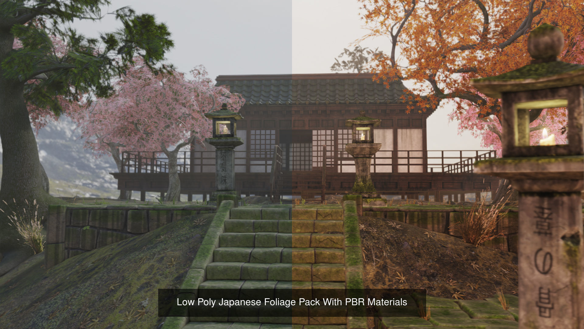 Low Poly Japanese Asset Pack 3D Model Collection_5
