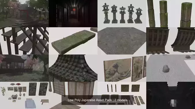 Low Poly Japanese Asset Pack