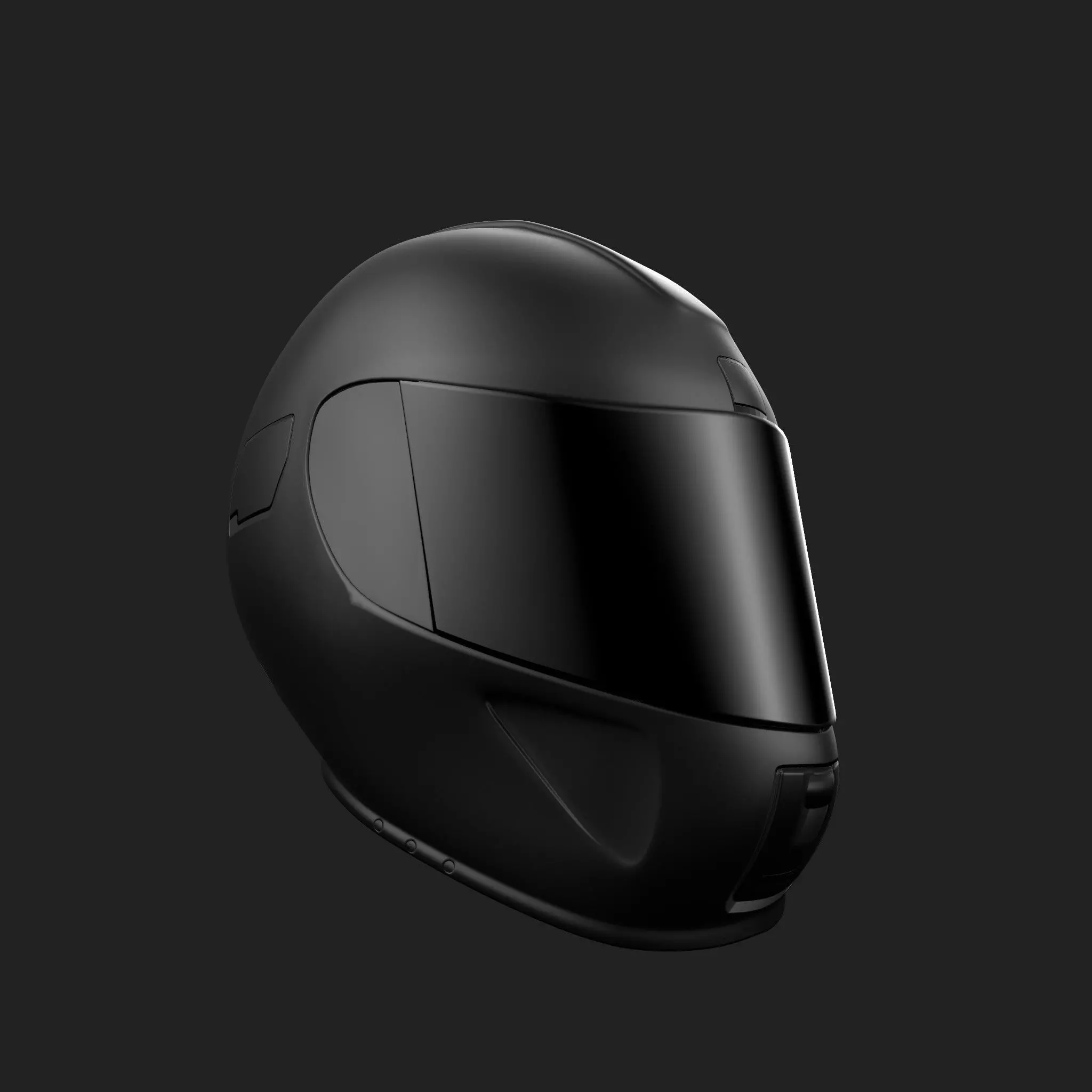 Motorcycle Helmet Low-poly 3D model