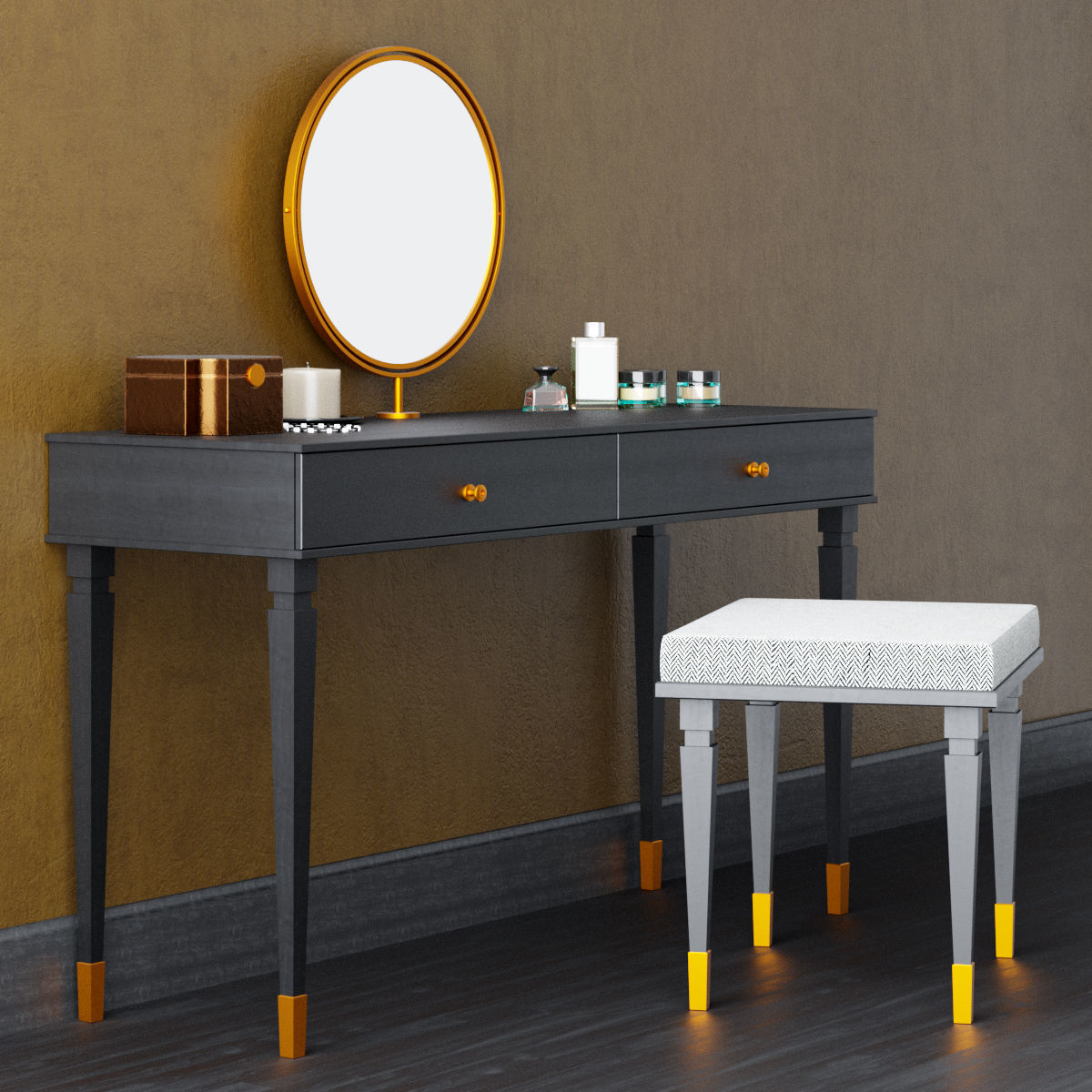 Dressing table 3D model_2