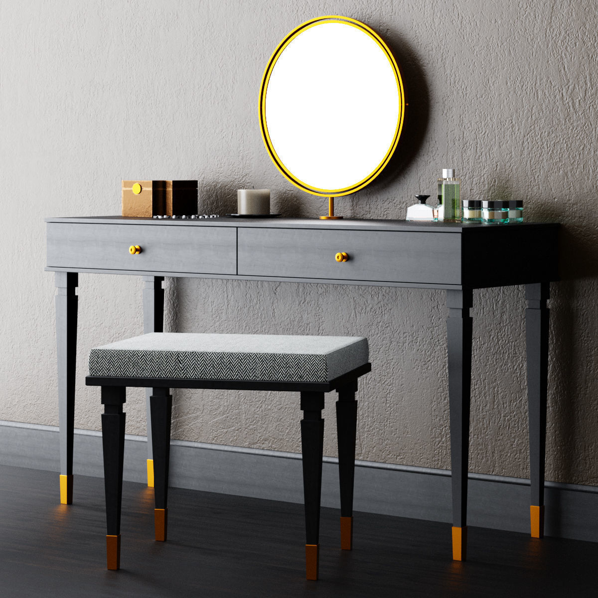 Dressing table 3D model_4