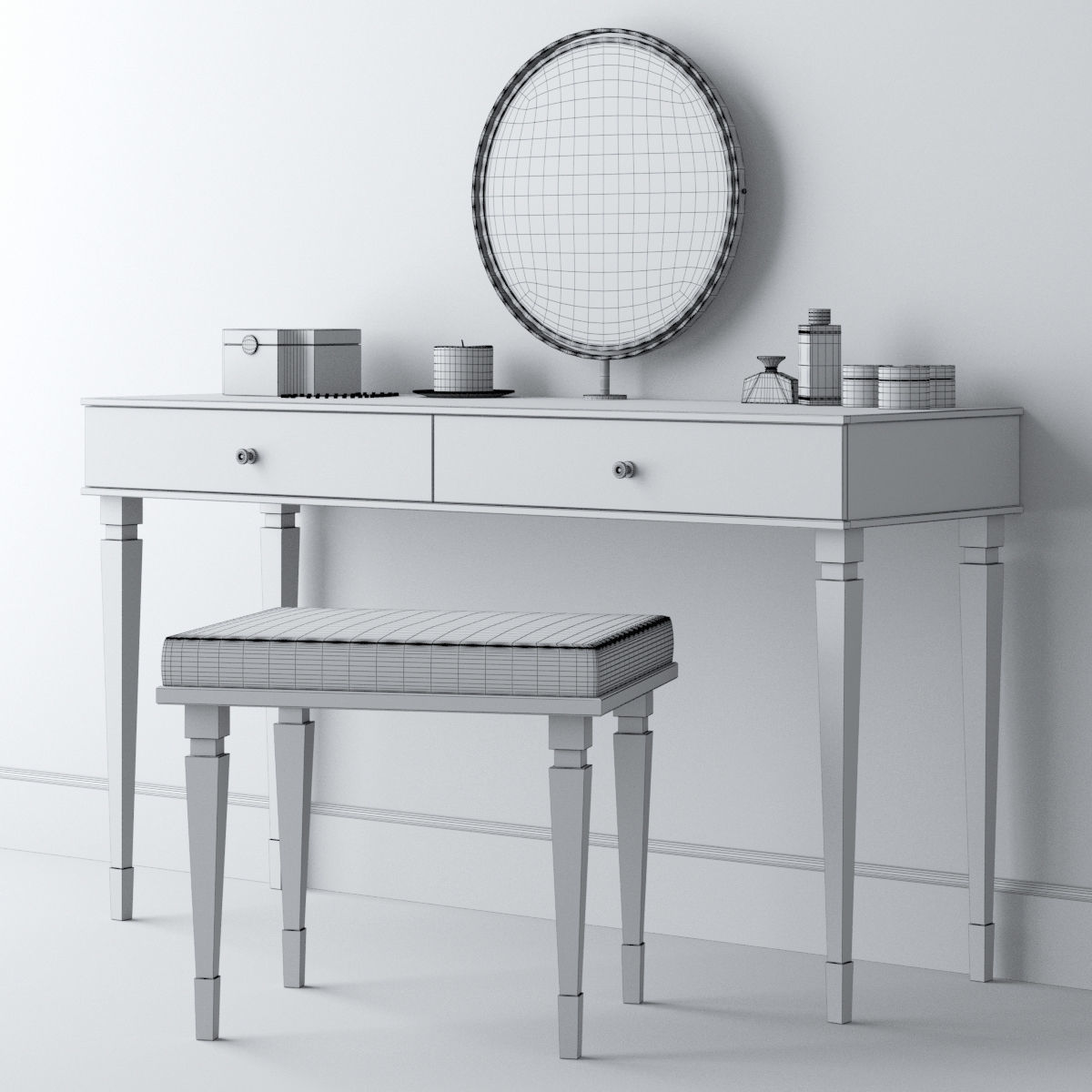 Dressing table 3D model_5