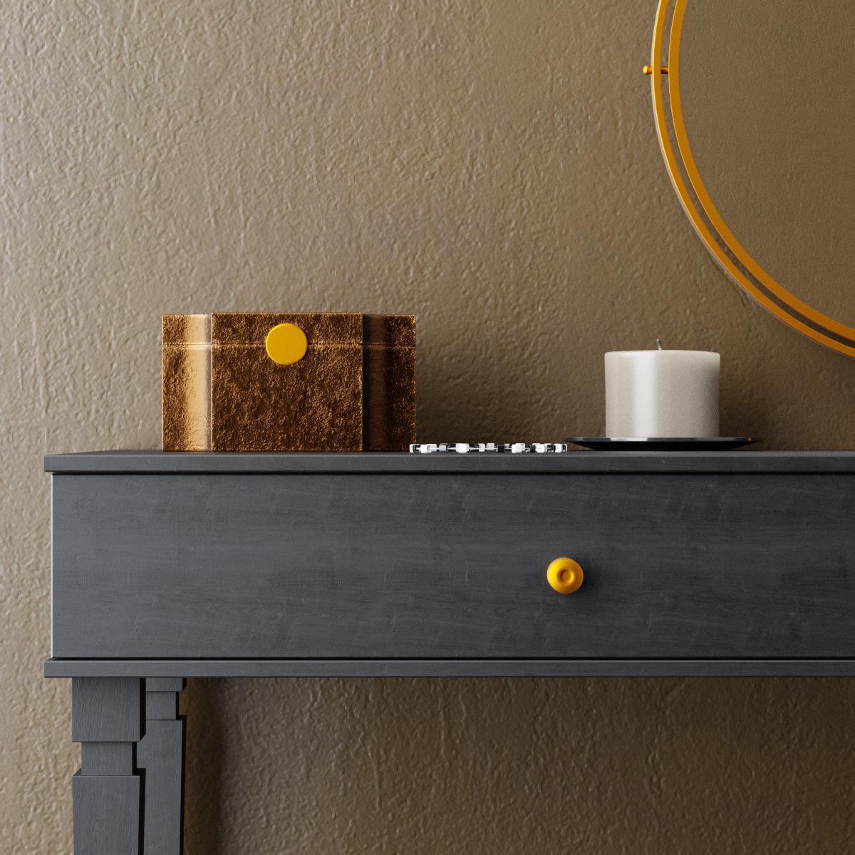 Dressing table 3D model_12