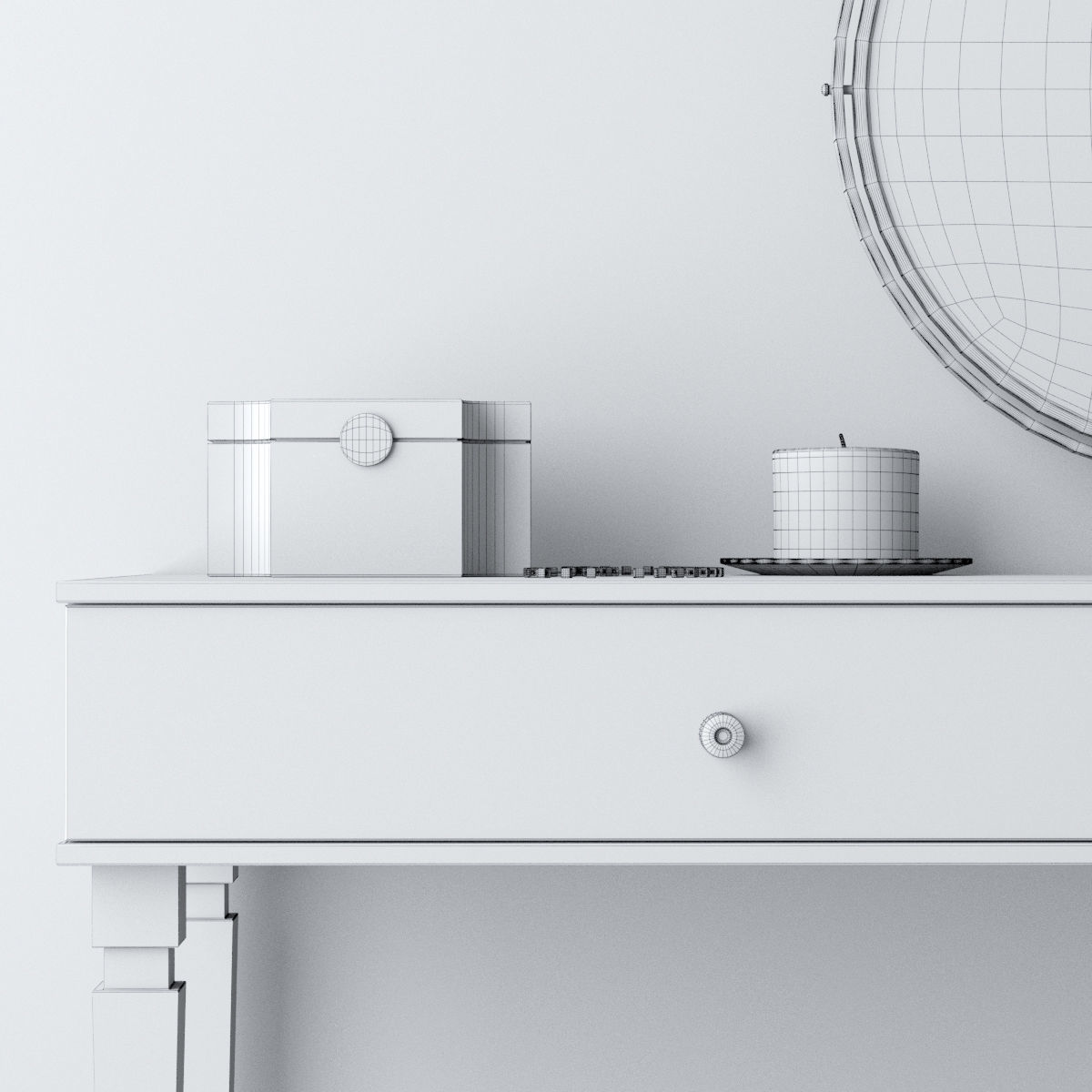 Dressing table 3D model_13