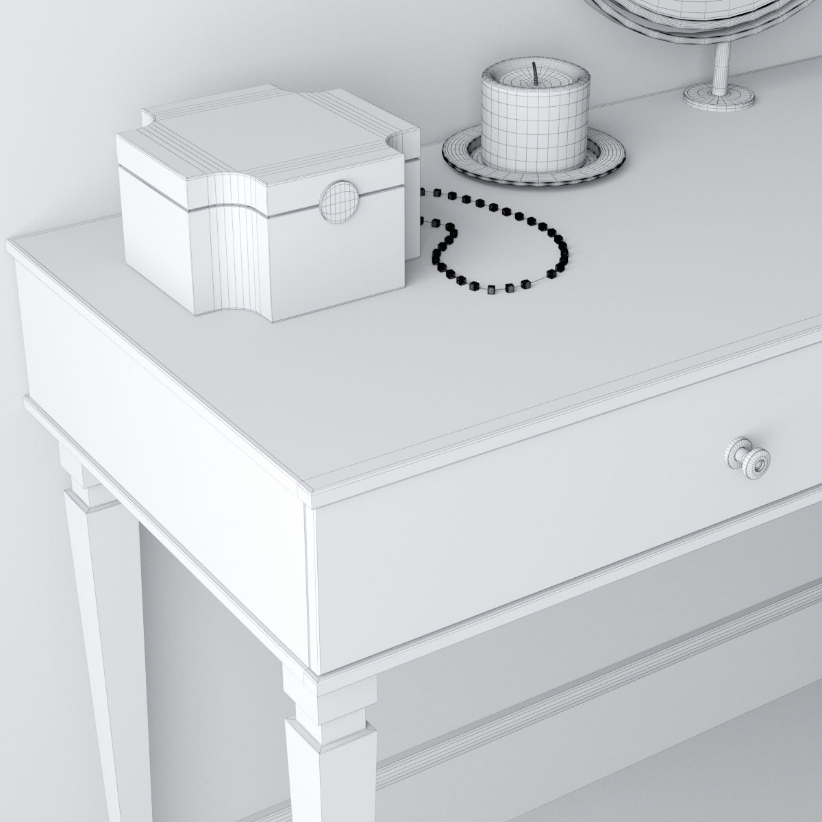 Dressing table 3D model_7