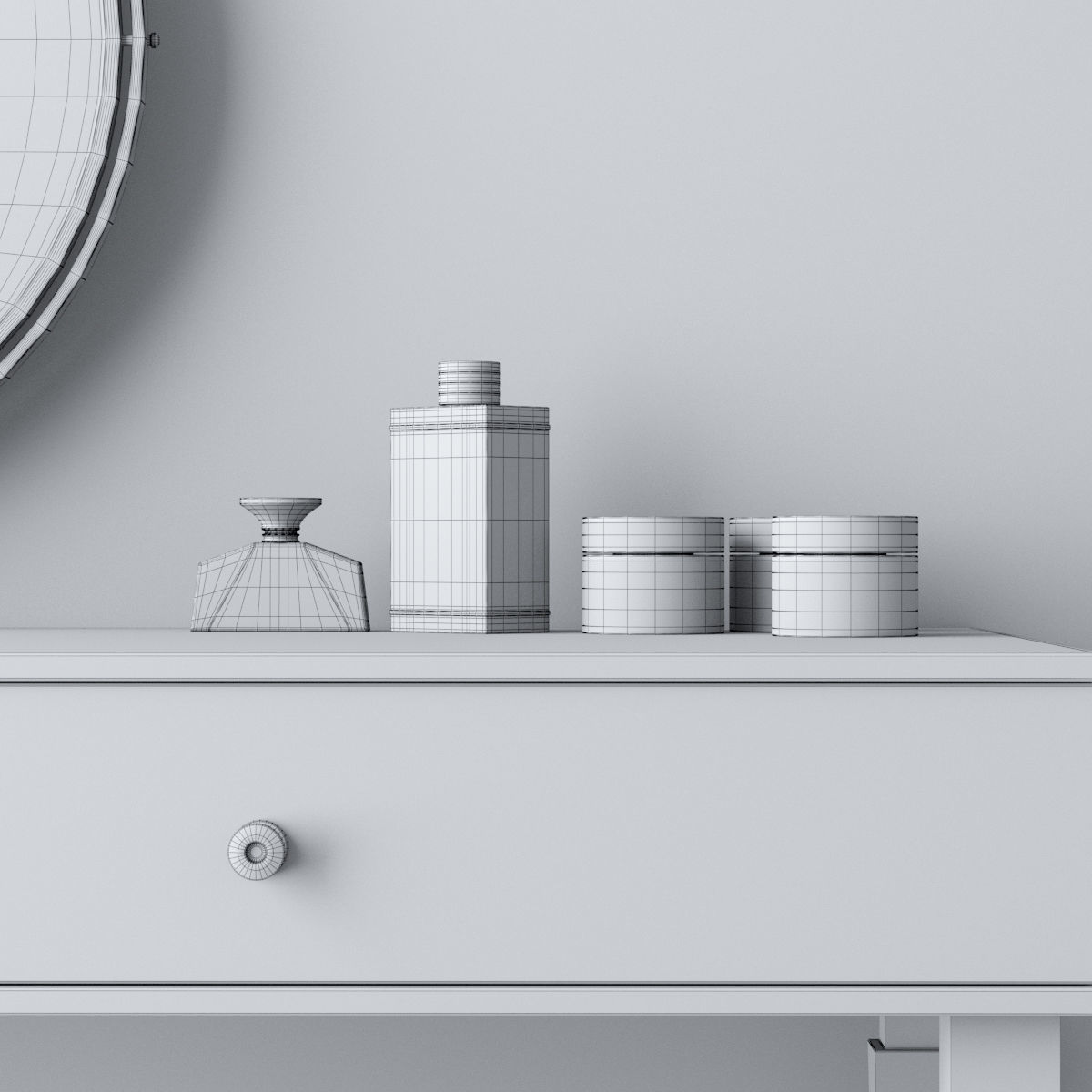 Dressing table 3D model_11
