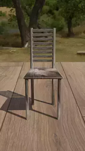 Normal wood chair 