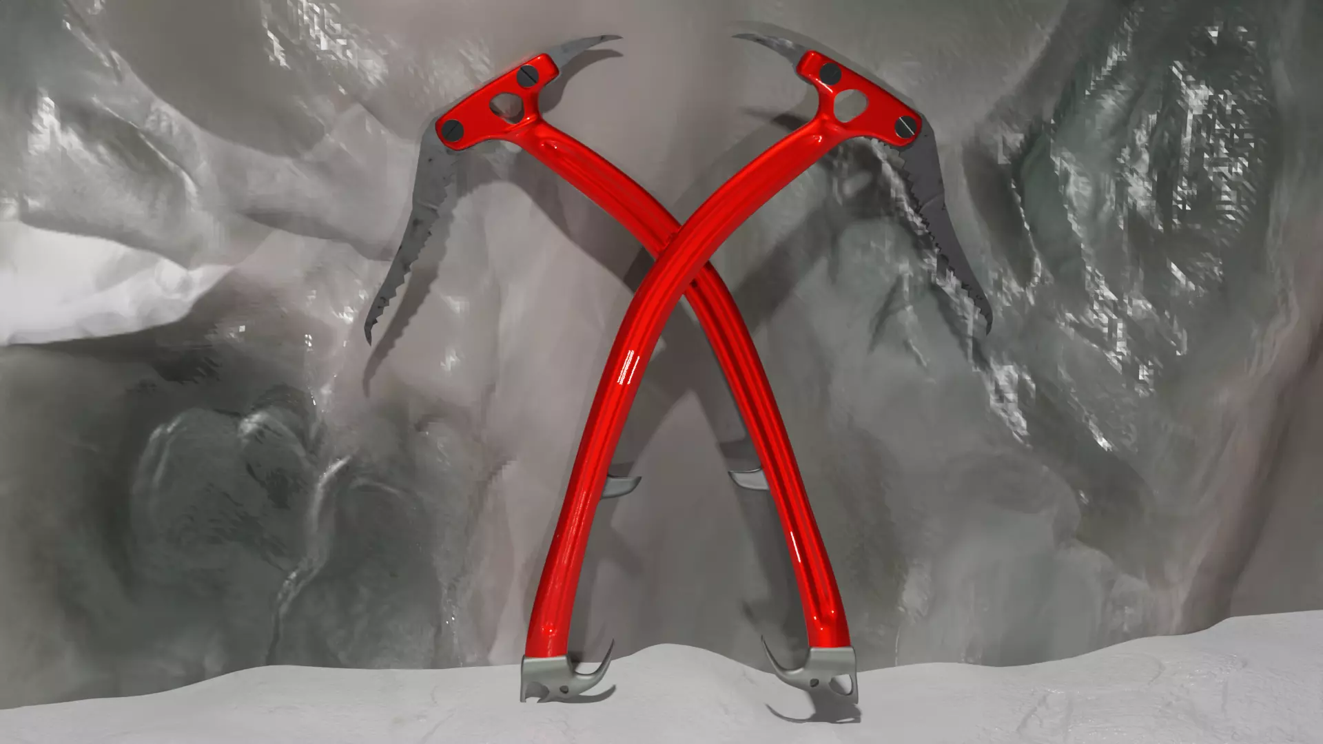 Ice Pickaxe 3D model_0