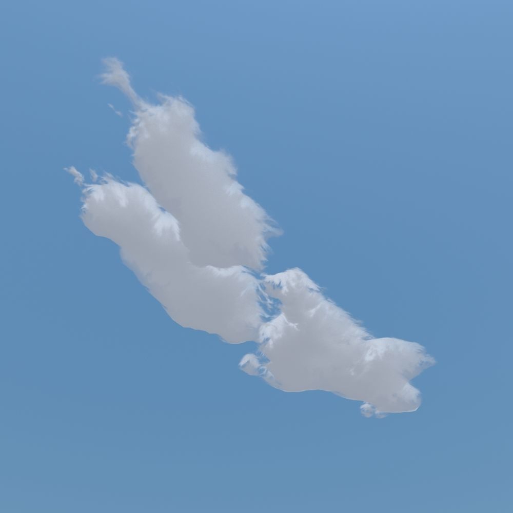 3D Poly Cloud 6Pack model 3D model_9