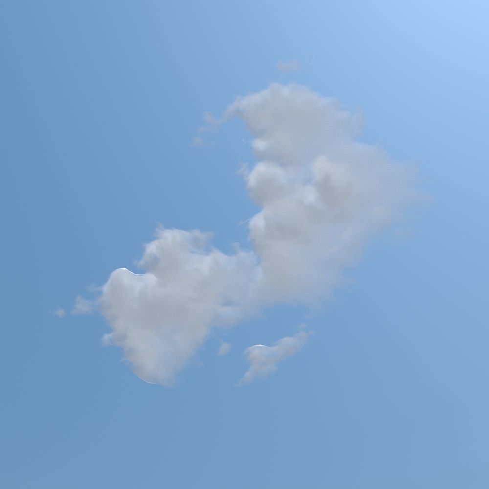3D Poly Cloud 6Pack model 3D model_7