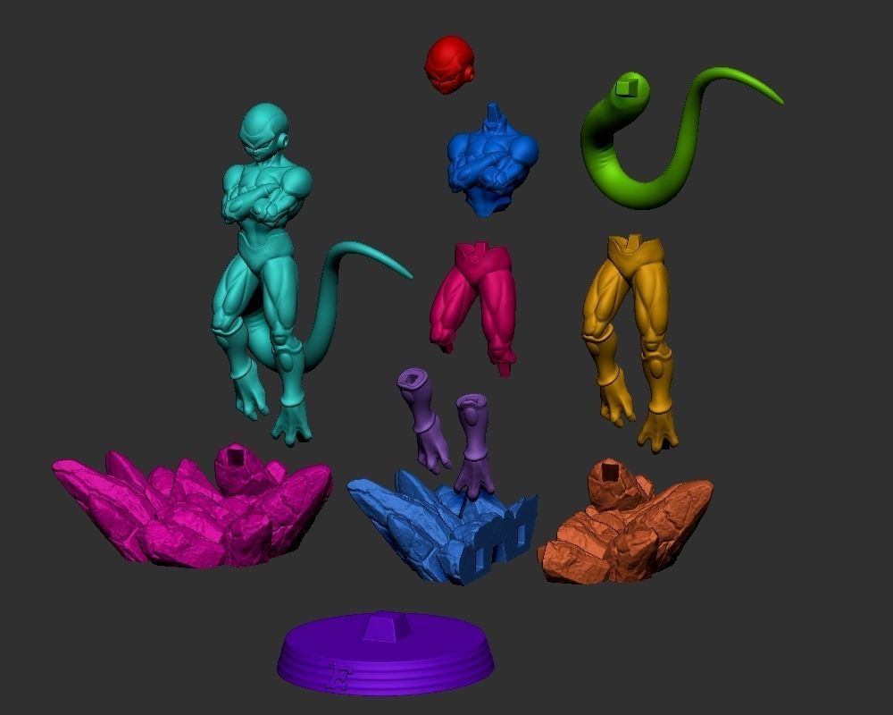 Frieza and Golden Frieza 3D print model_6