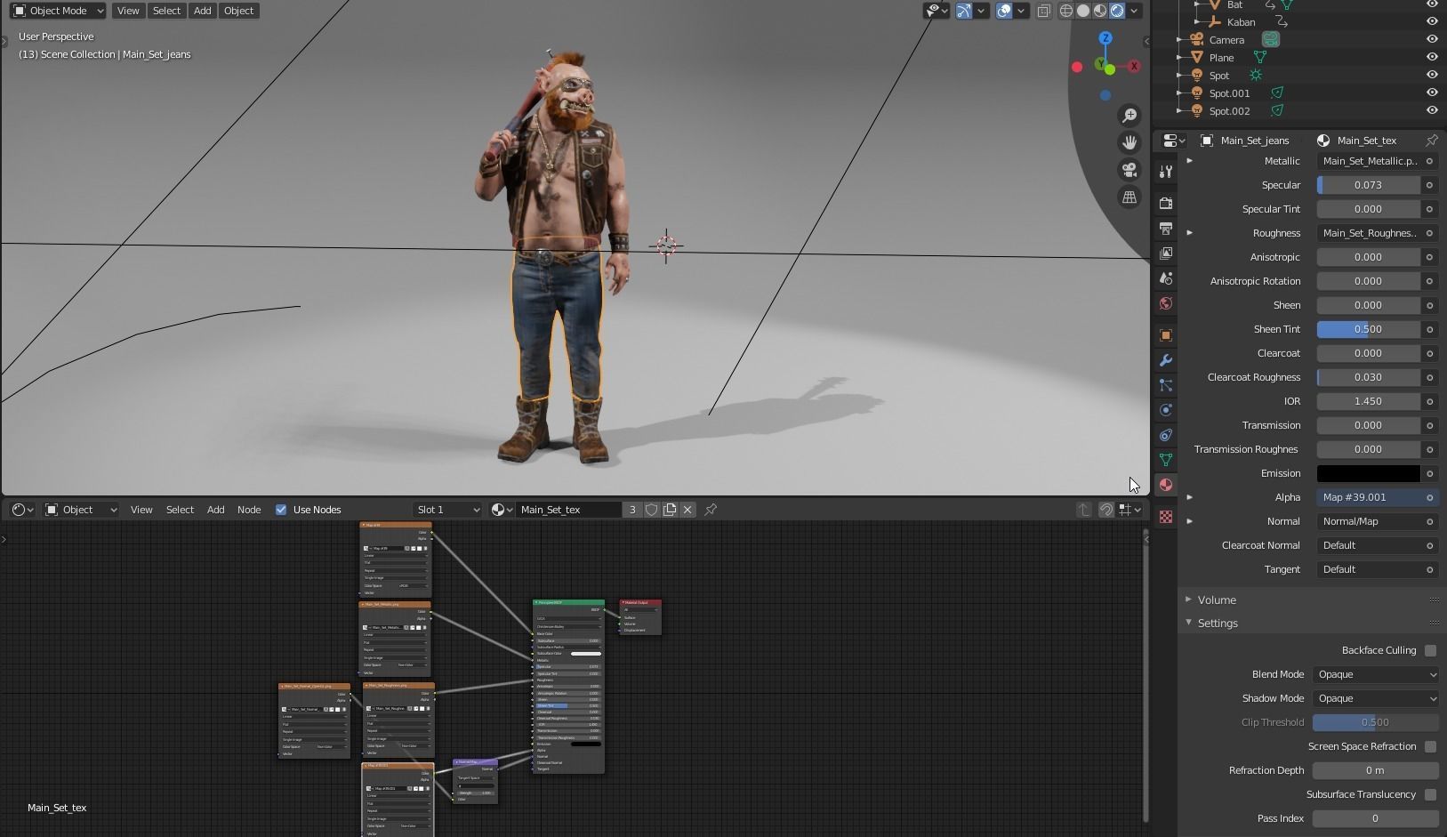 Boar Baiker Low-poly 3D model_40