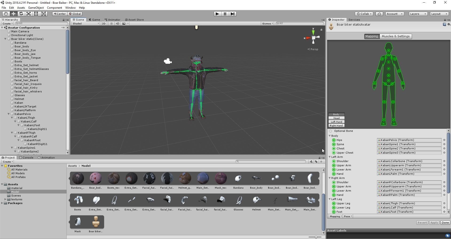 Boar Baiker Low-poly 3D model_45