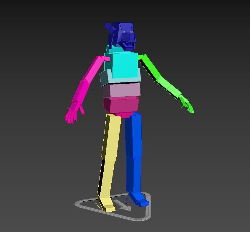 Boar Baiker Low-poly 3D model_38