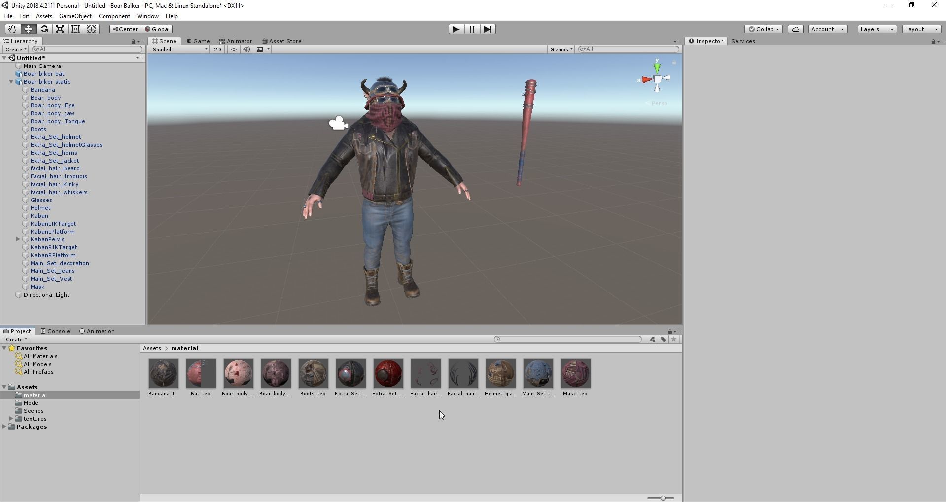 Boar Baiker Low-poly 3D model_44