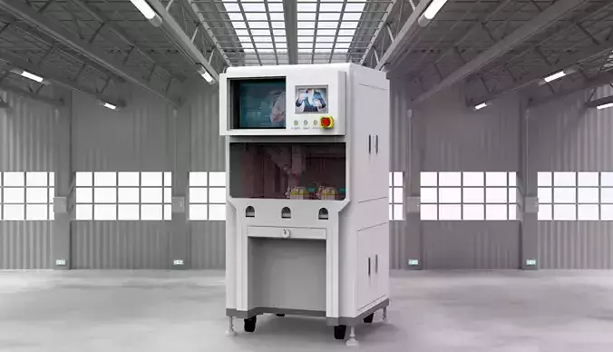 Laser engraving machine 3D model