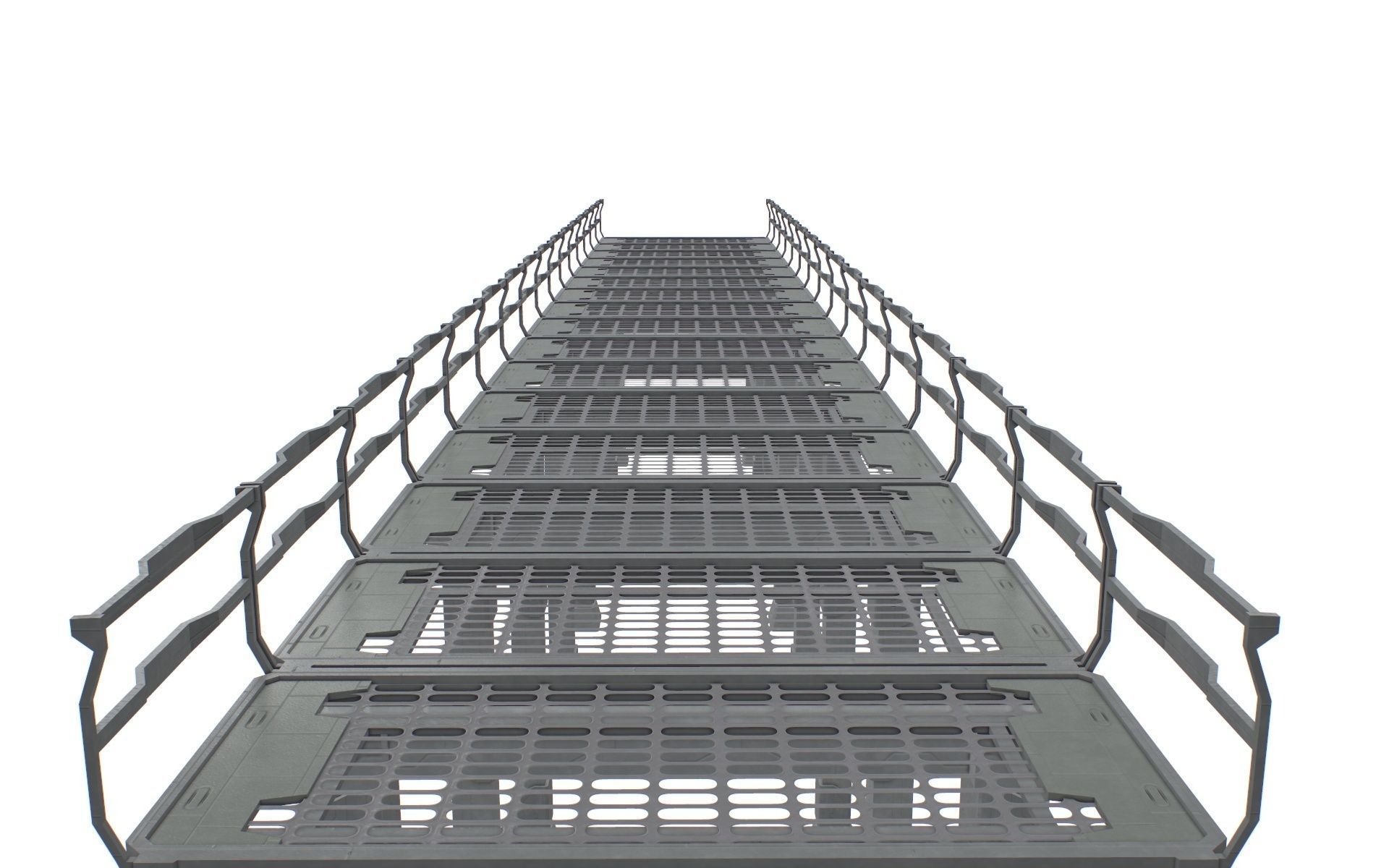 Sc Fi Bridge Low-poly 3D model_2