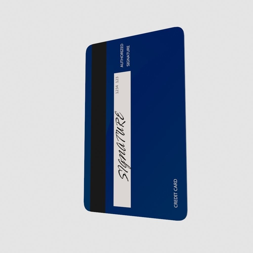 Credit Card 3D model_2