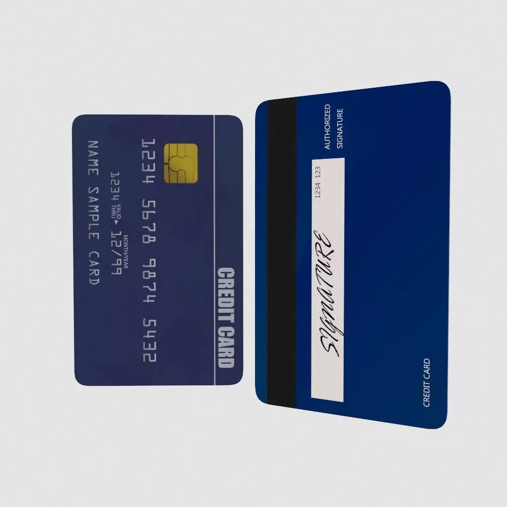 Credit Card 3D model_0