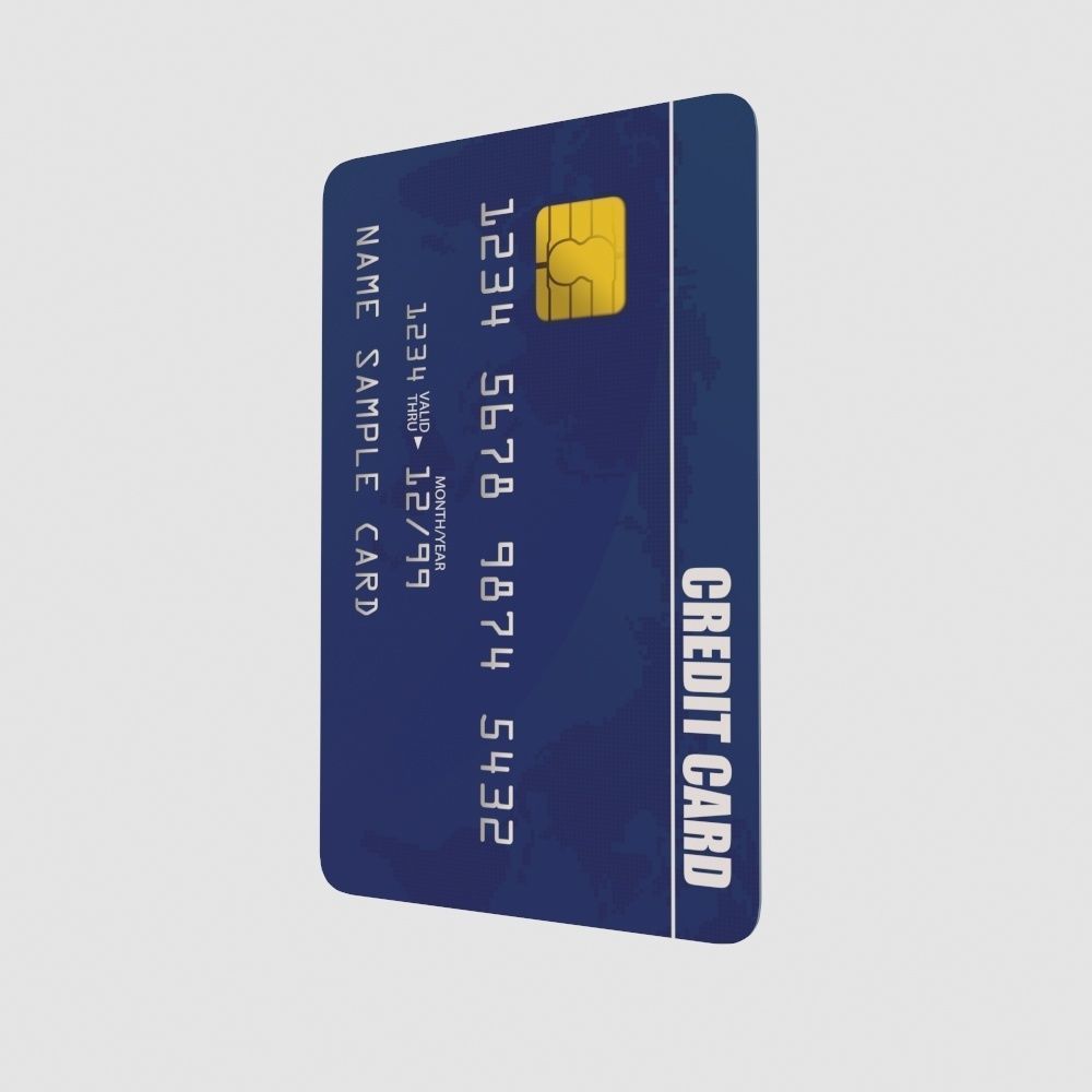 Credit Card 3D model_1