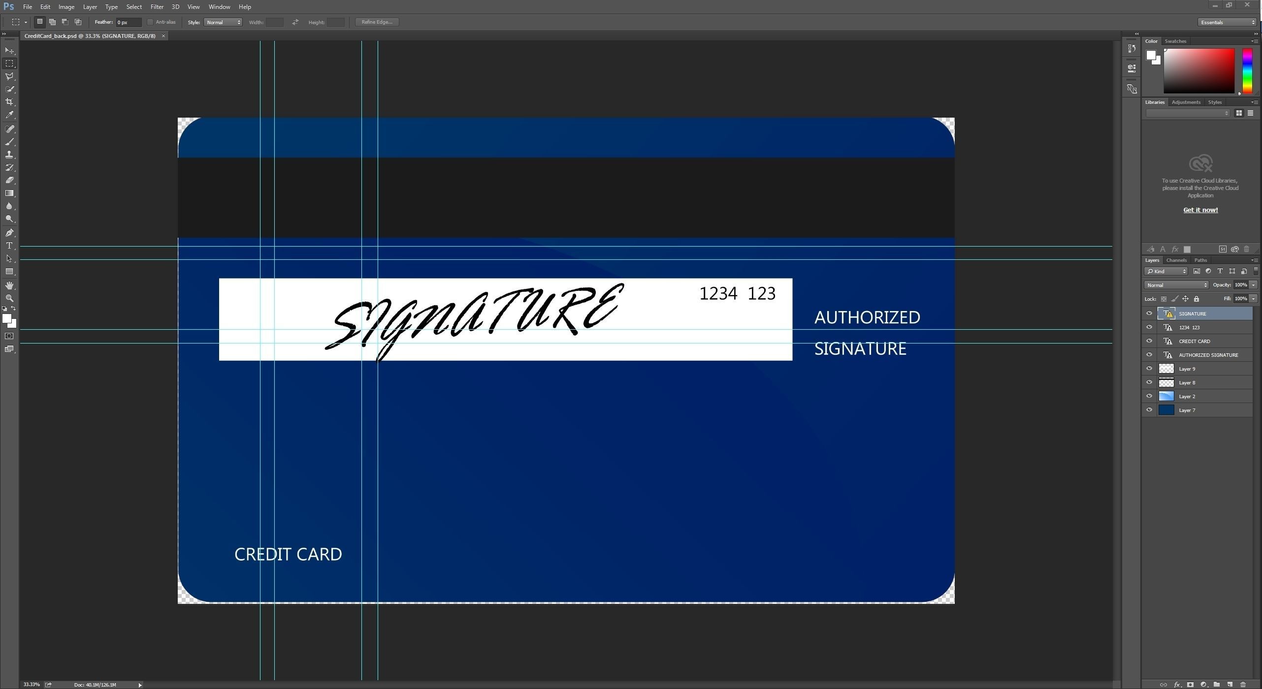 Credit Card 3D model_4