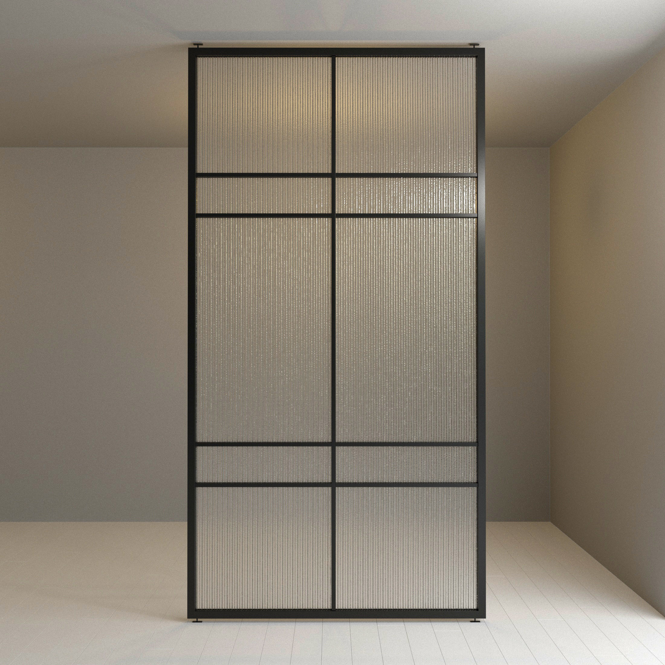 2 Glass partition door Set  9 partition models 3D Model Collection_12