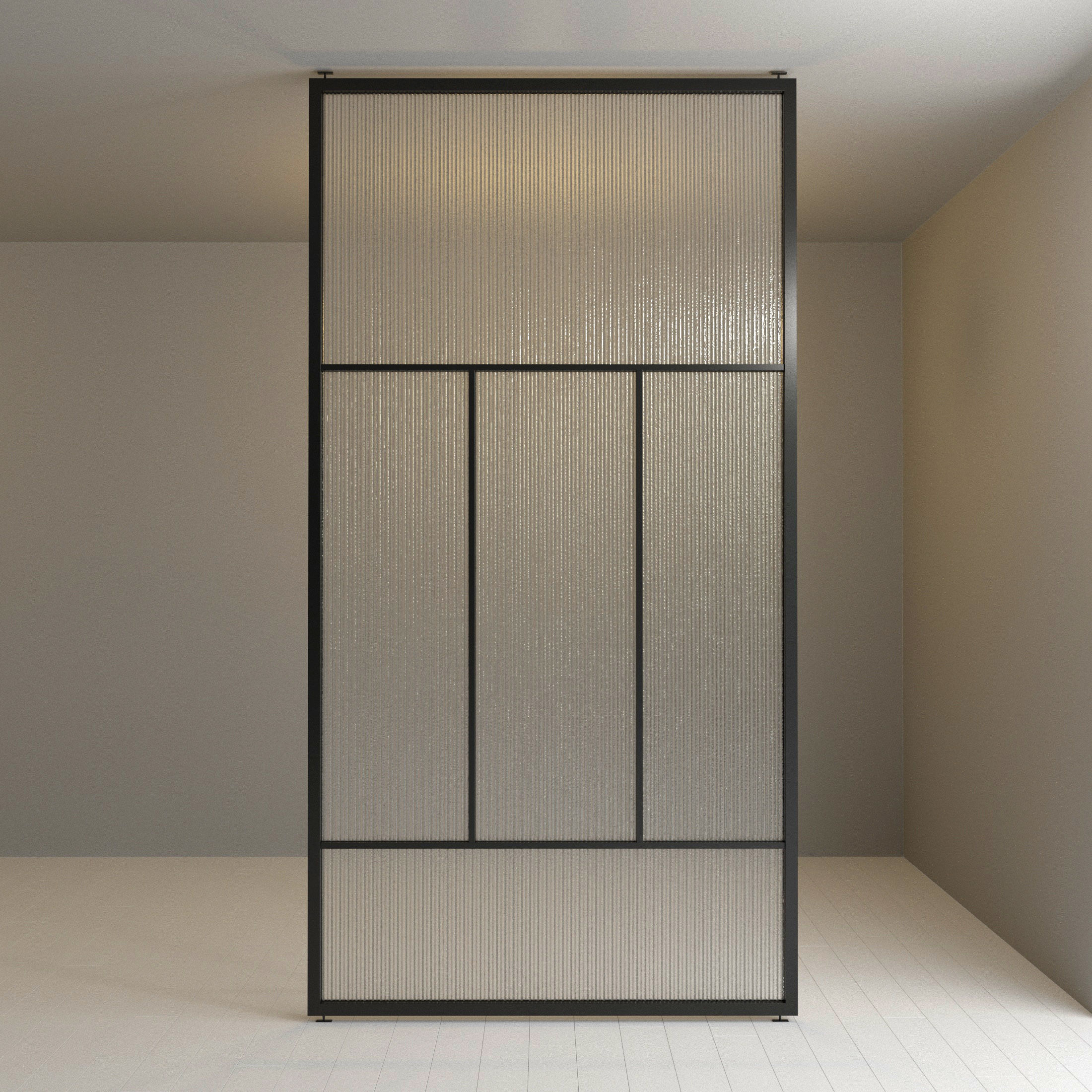 2 Glass partition door Set  9 partition models 3D Model Collection_19