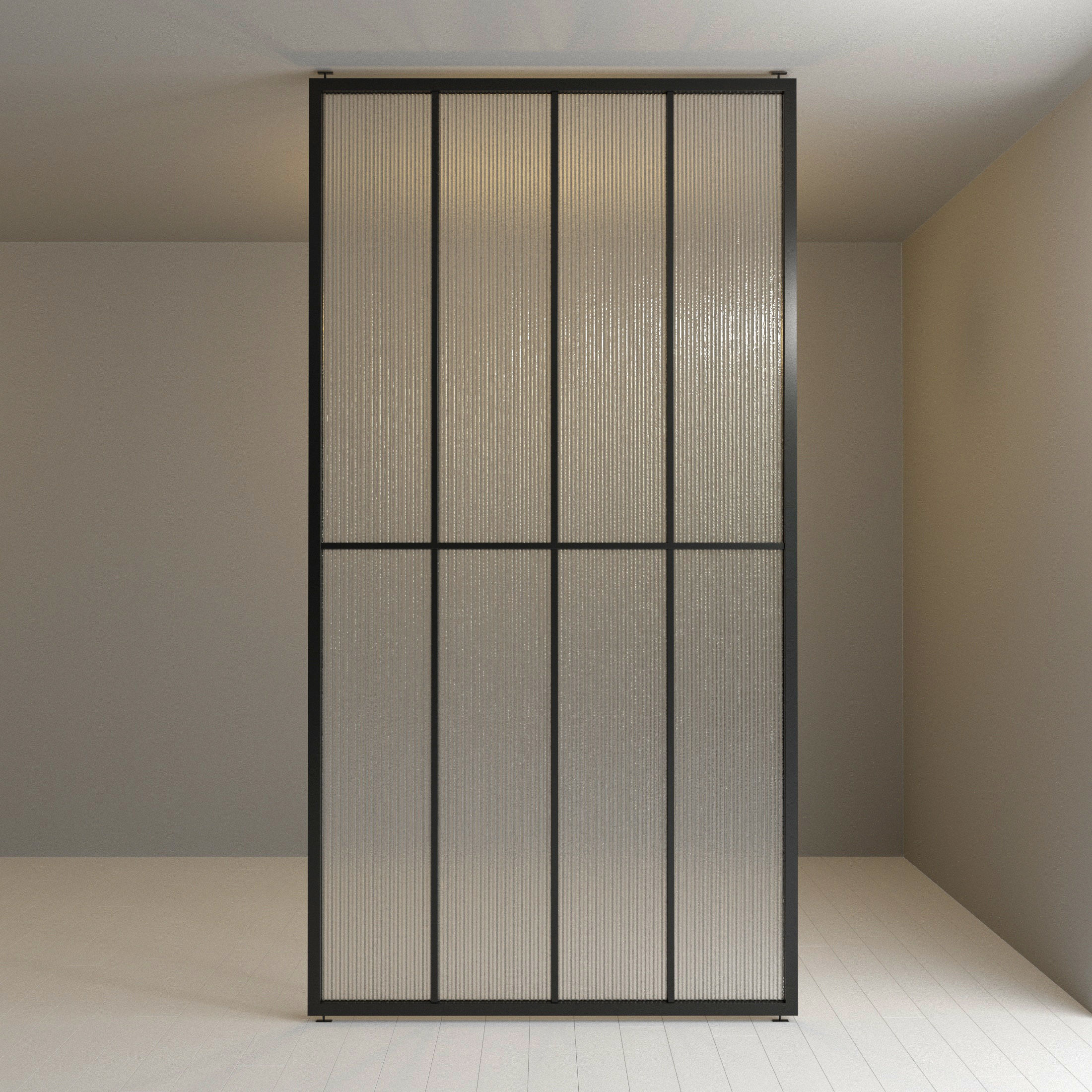 2 Glass partition door Set  9 partition models 3D Model Collection_13
