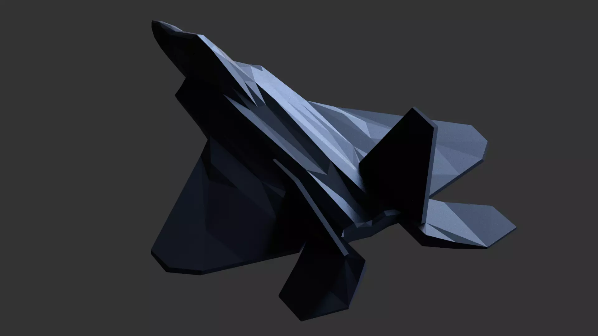 F22 Raptor Lowpoly 3d Print 3D print model_0