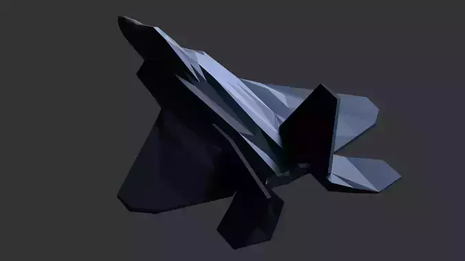 F22 Raptor Lowpoly 3d Print 3D print model