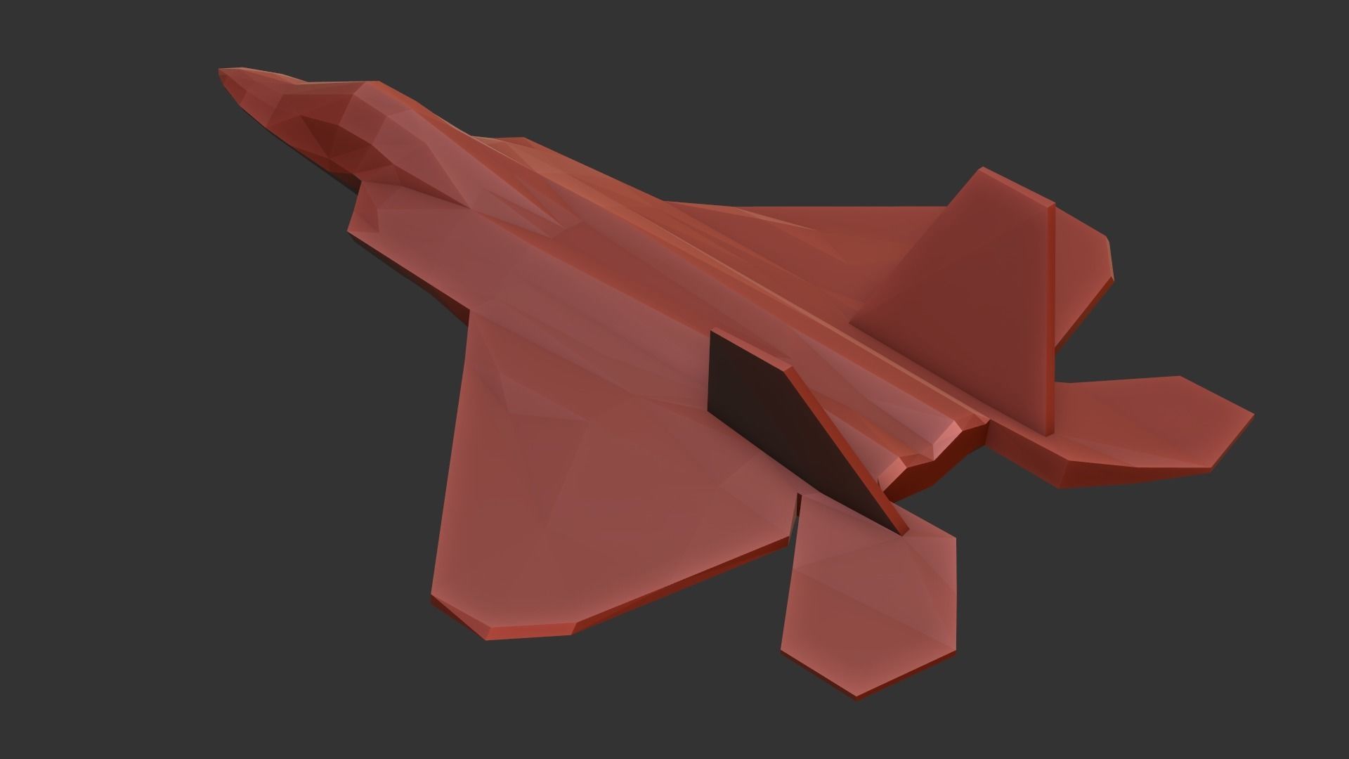 F22 Raptor Lowpoly 3d Print 3D print model_5