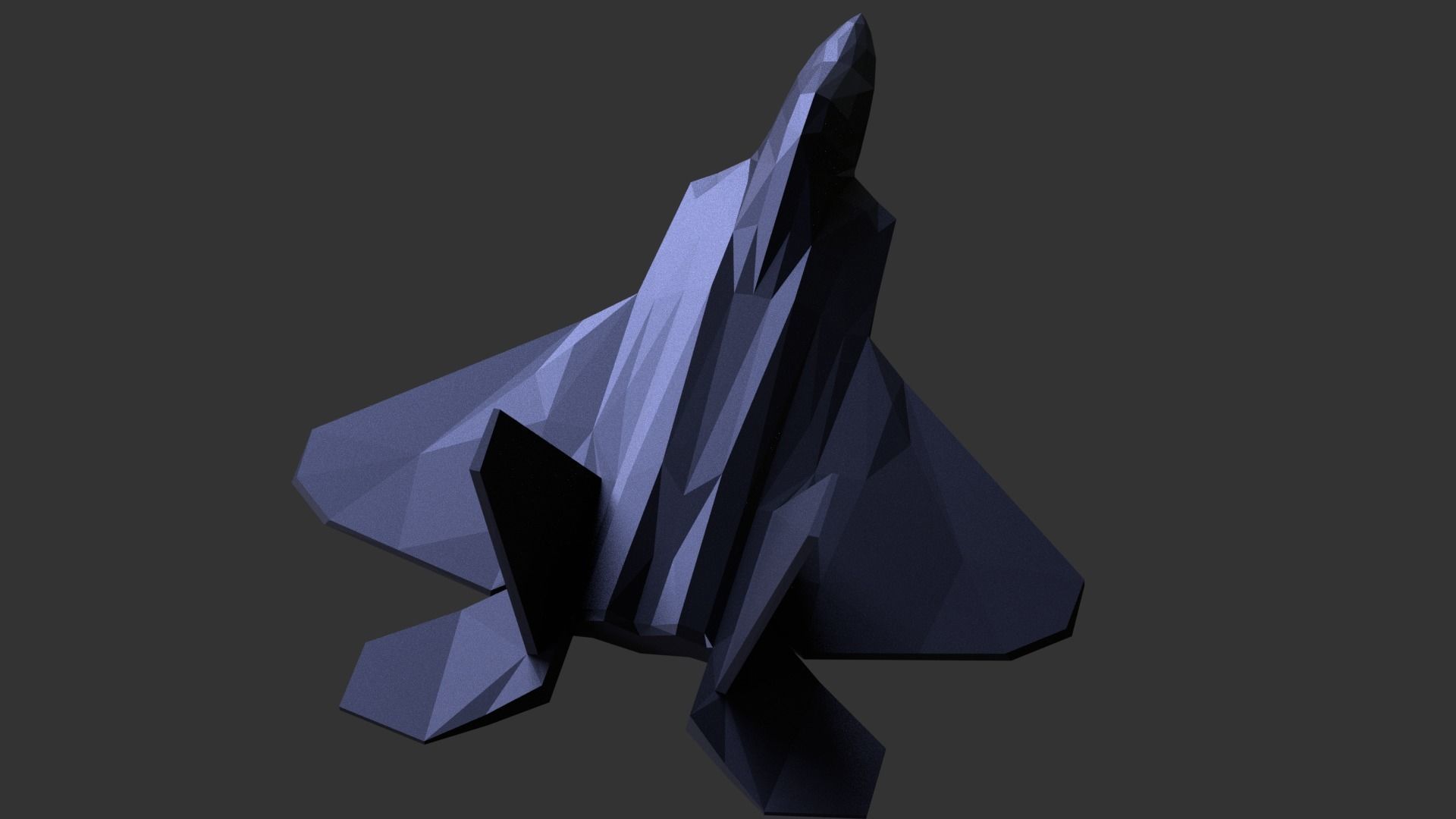 F22 Raptor Lowpoly 3d Print 3D print model_1