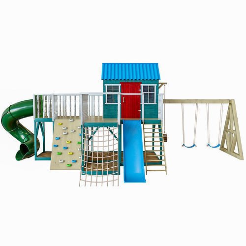 PlaygroundPlayhouse outdoor play set 3D model