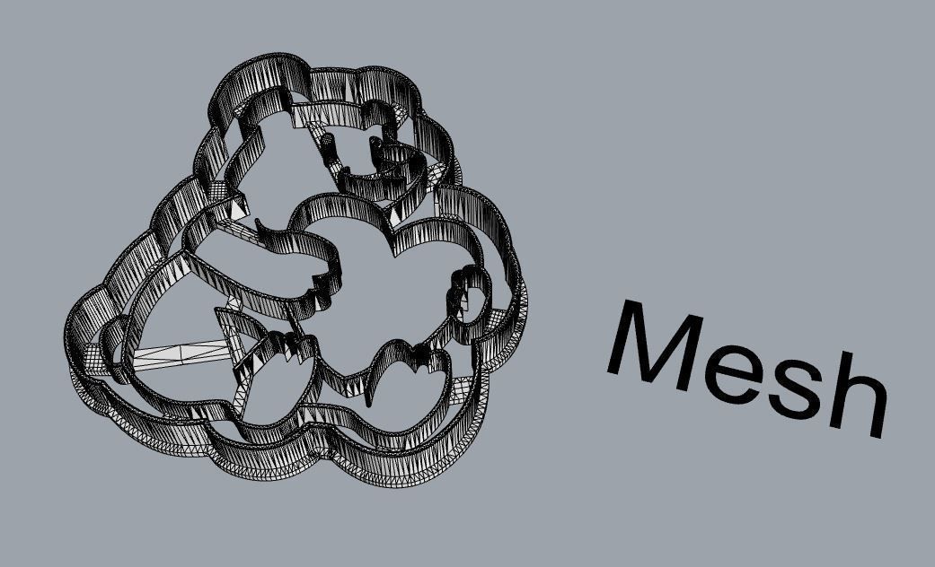 Teddy bear cookie cutter v3 3D print model_2
