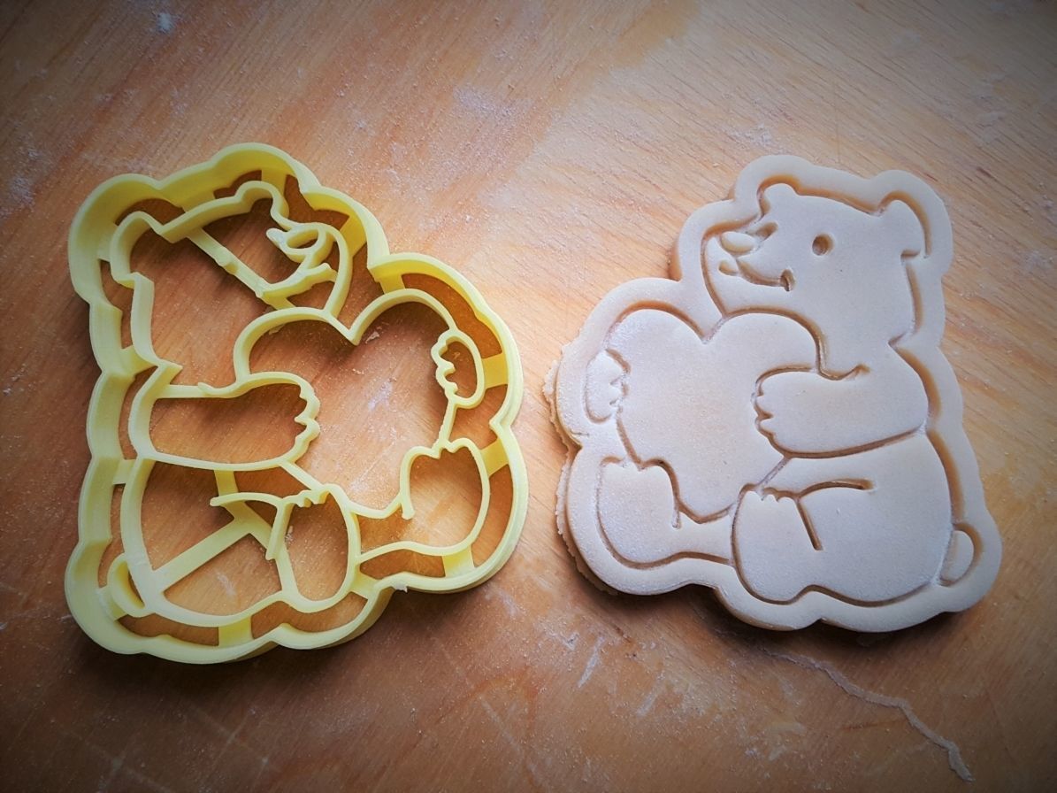 Teddy bear cookie cutter v3