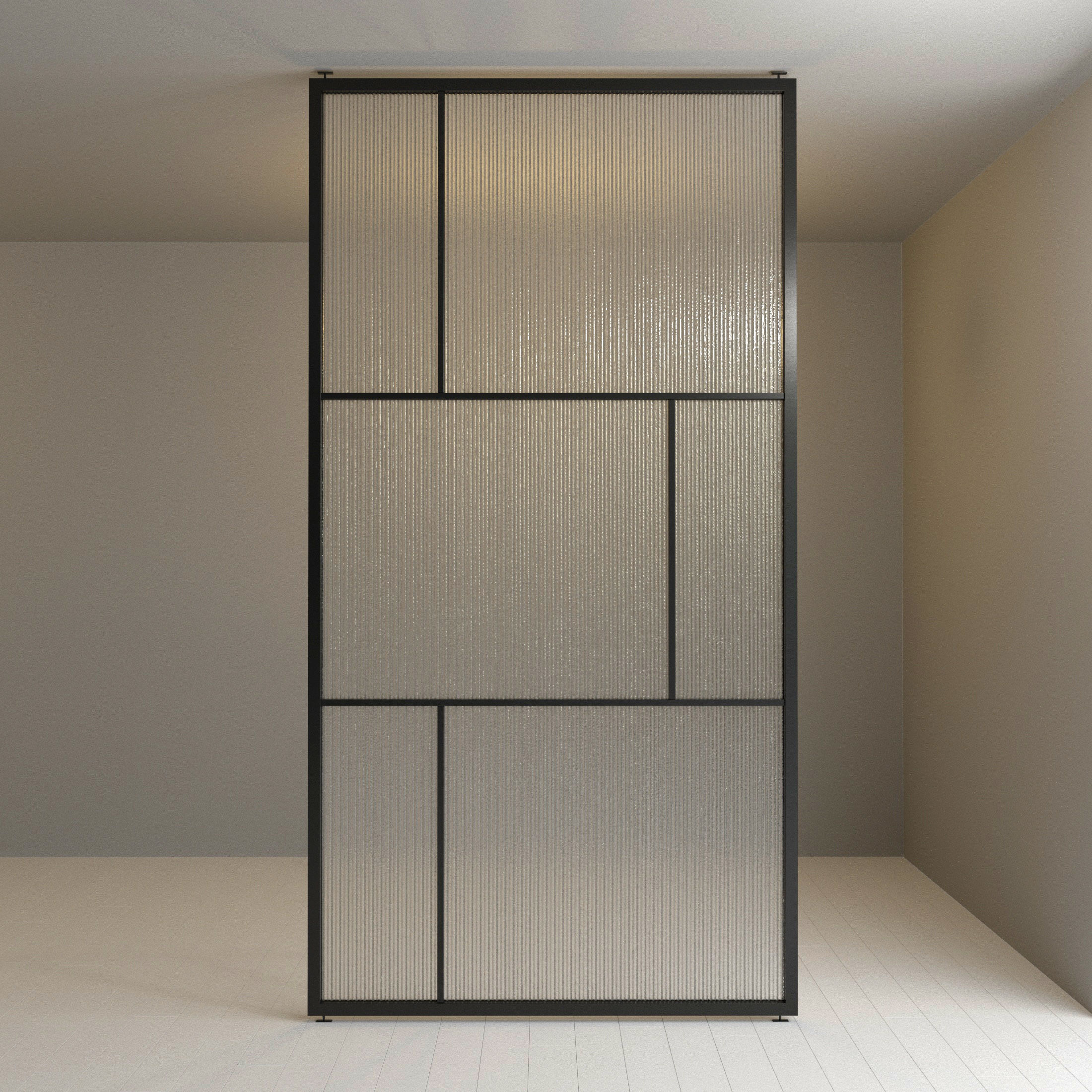 3 Glass partition door Set  9 partition models 3D Model Collection_12