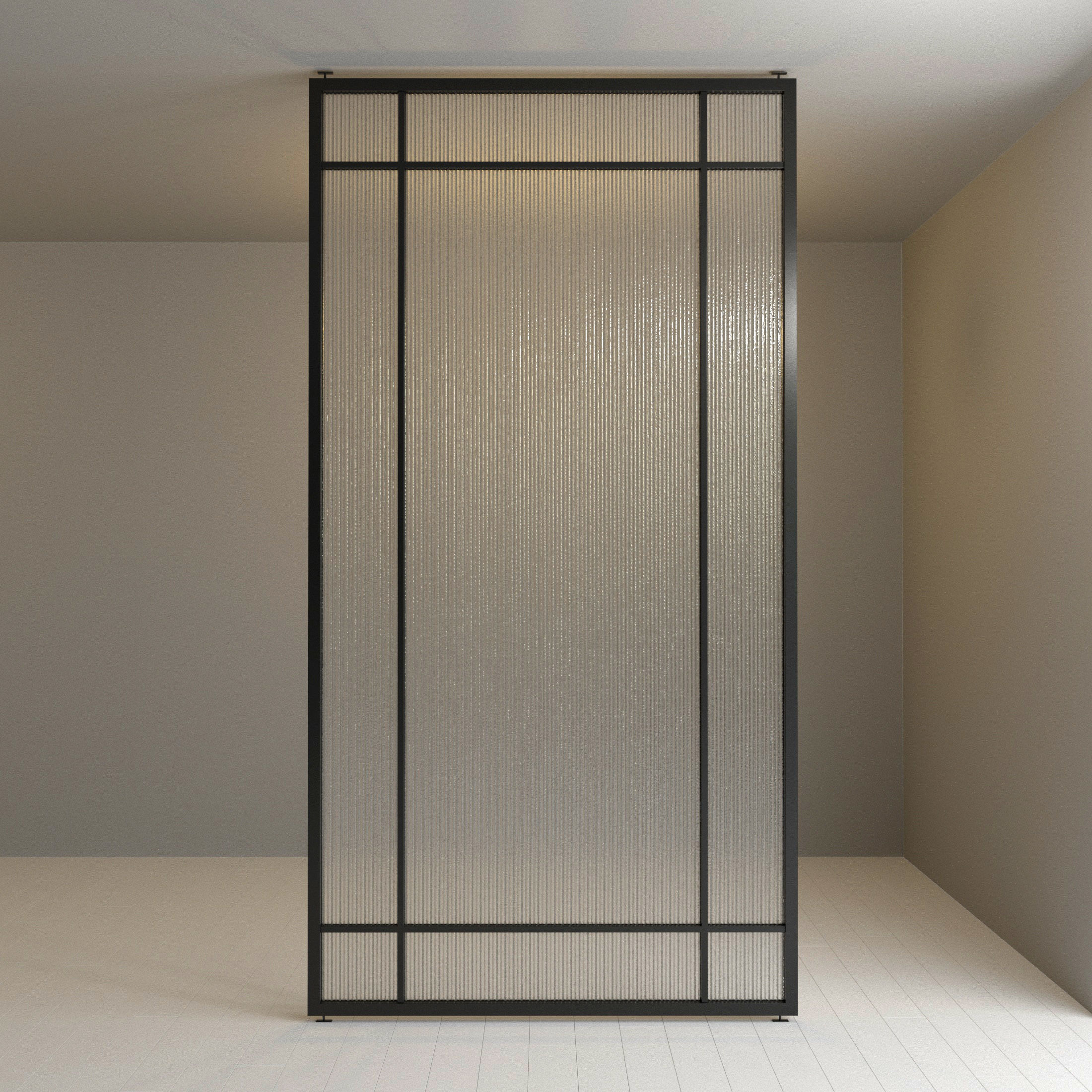 3 Glass partition door Set  9 partition models 3D Model Collection_17