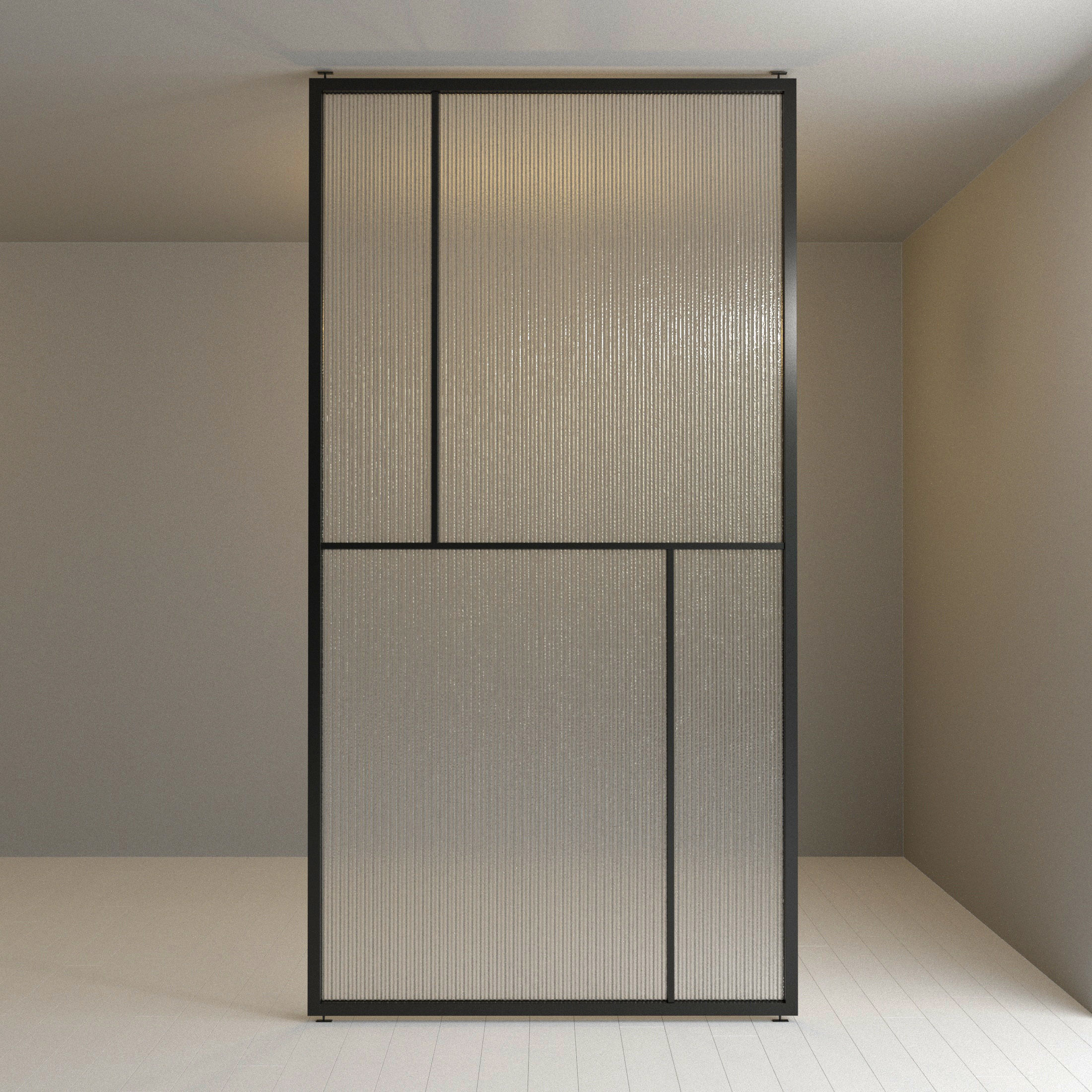 3 Glass partition door Set  9 partition models 3D Model Collection_13