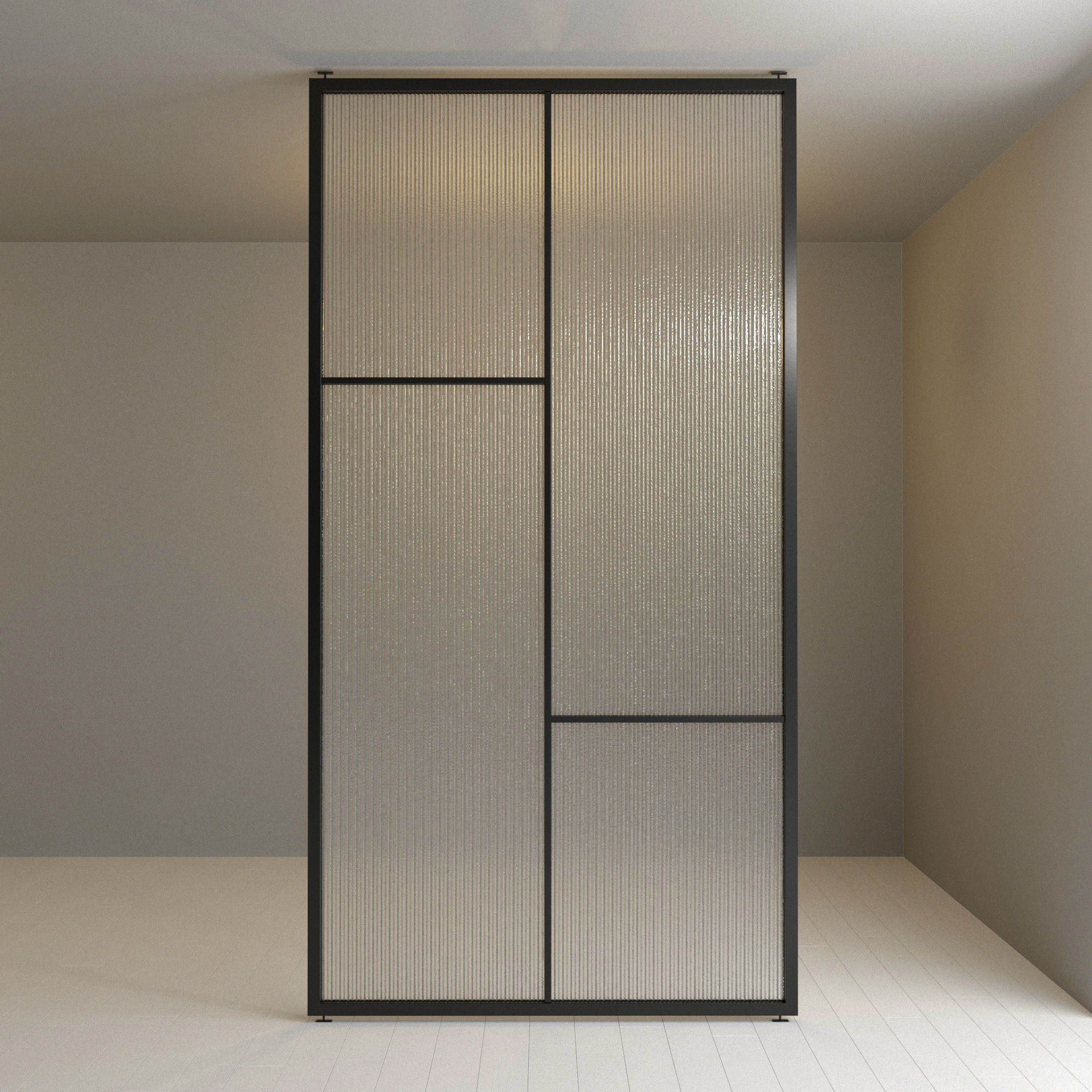 3 Glass partition door Set  9 partition models 3D Model Collection_14