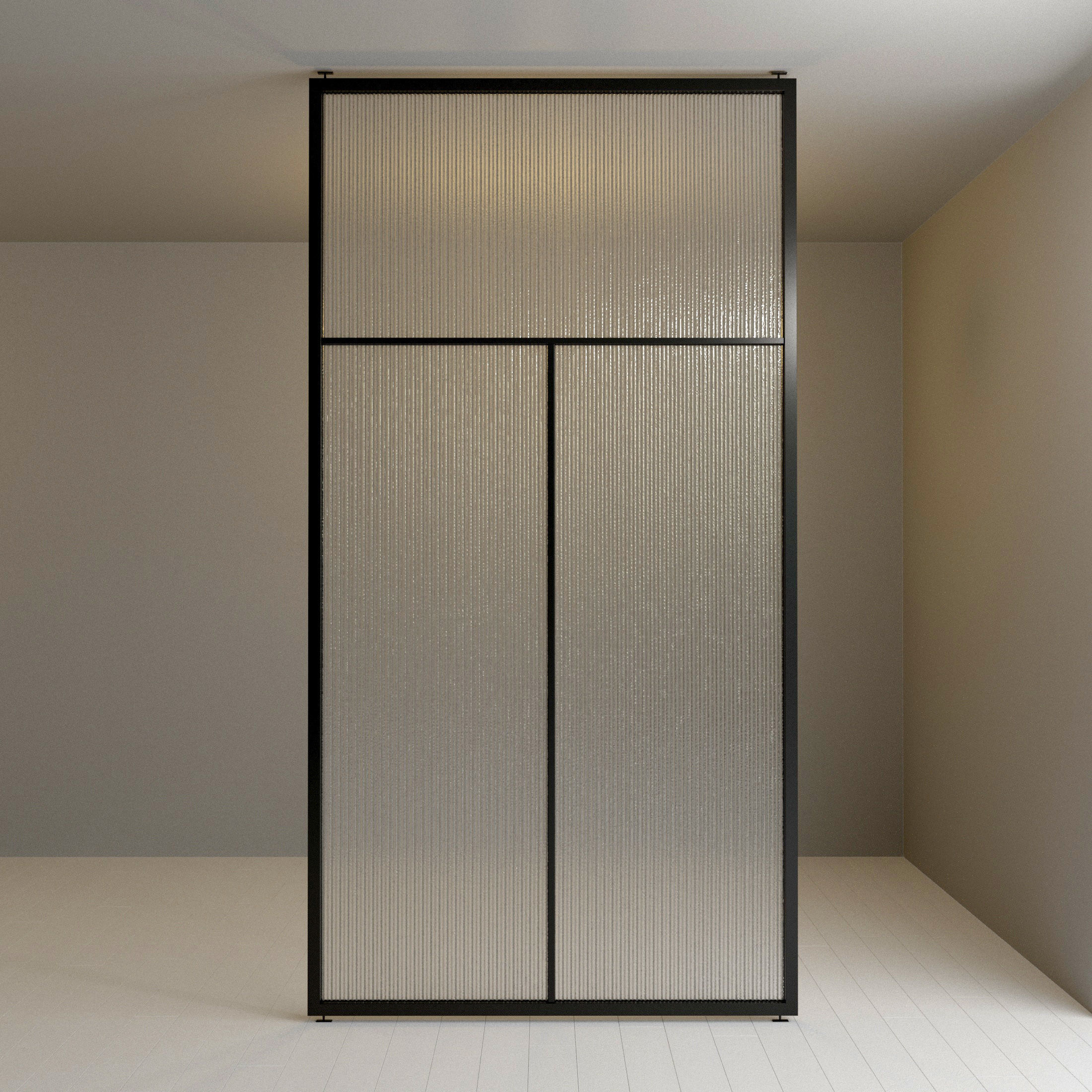3 Glass partition door Set  9 partition models 3D Model Collection_15