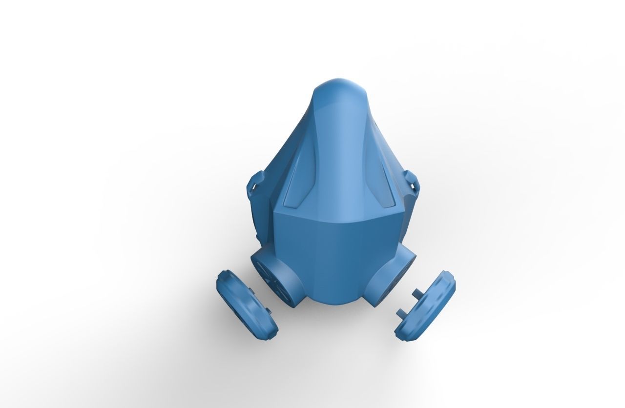 3d Print  Respirator Face Mask  Free 3D print model_1