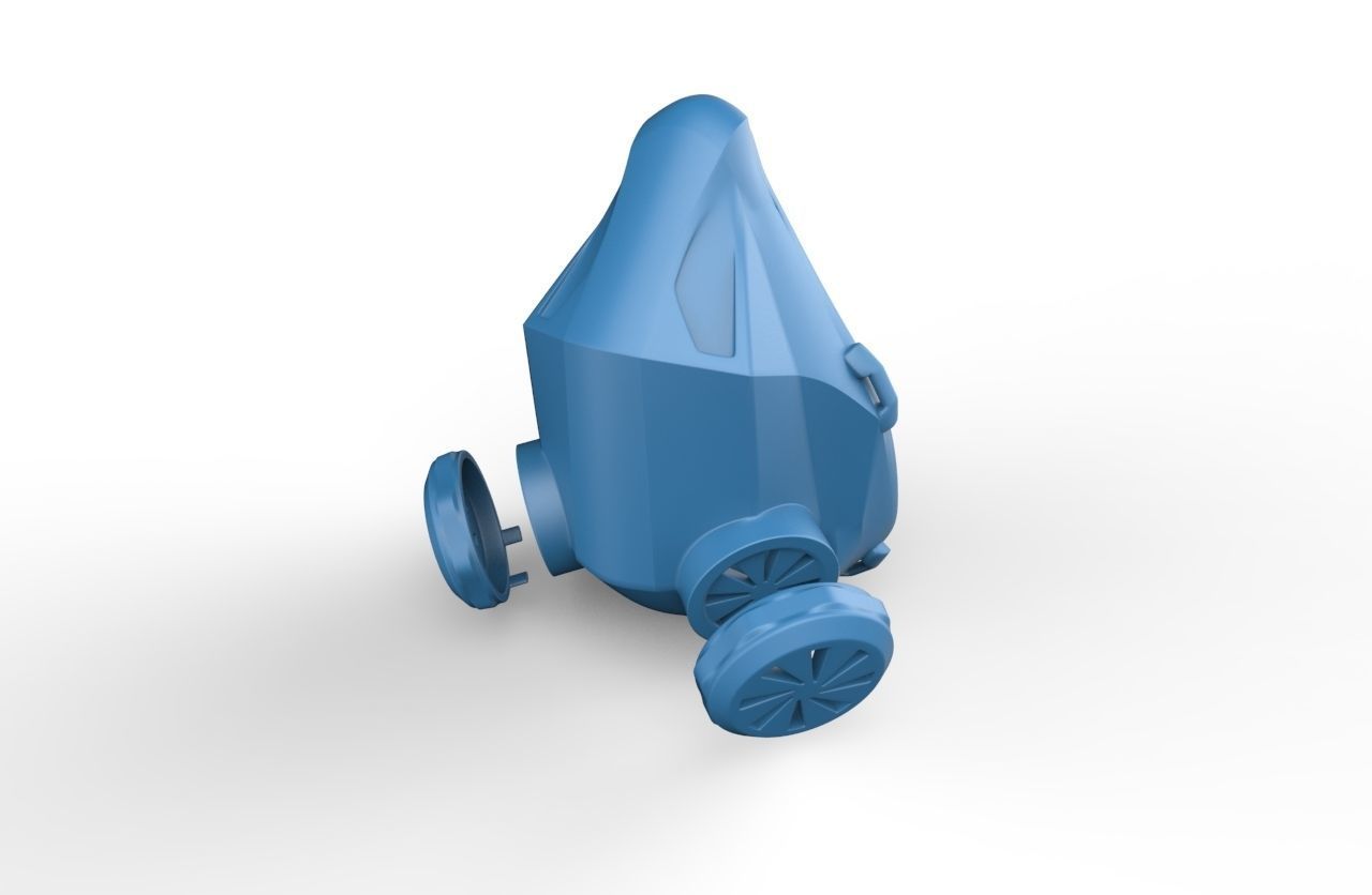 3d Print  Respirator Face Mask  Free 3D print model_4