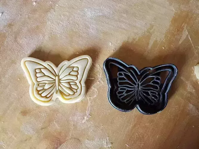 Butterfly cookie cutter 3D print model