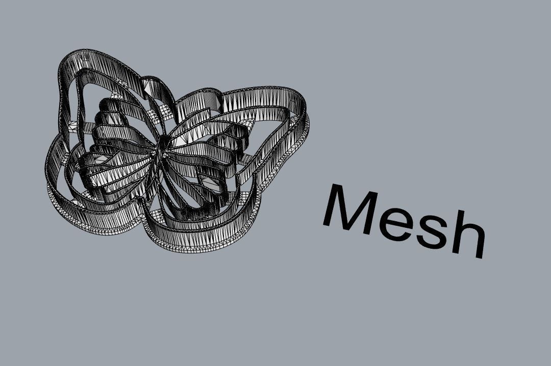 Butterfly cookie cutter 3D print model_2