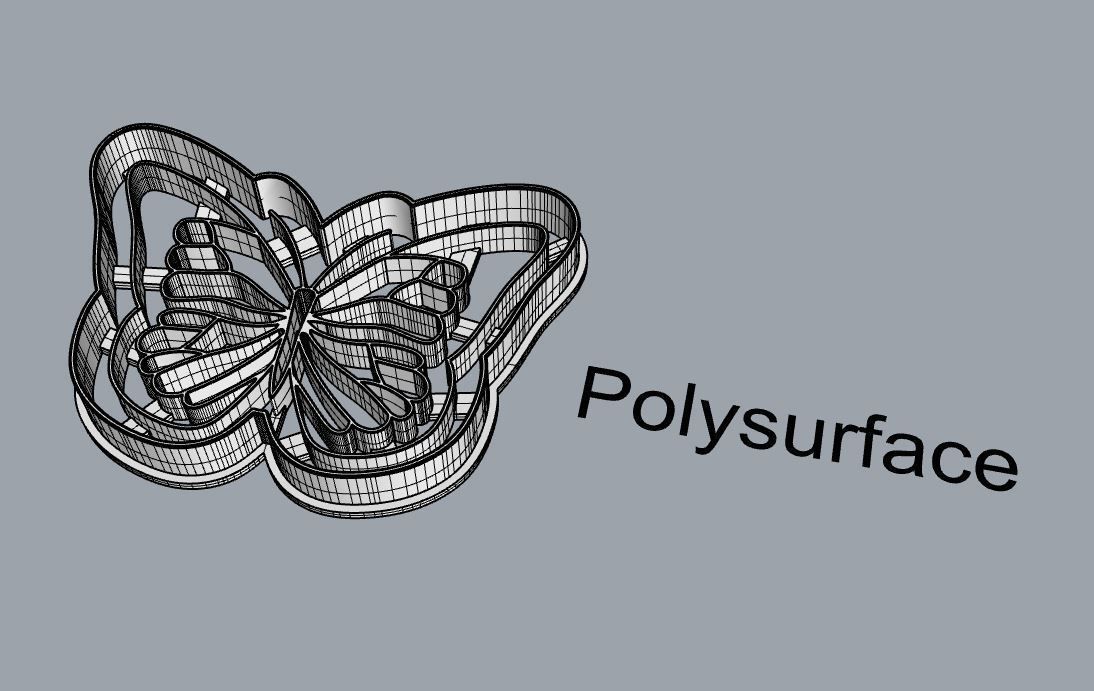 Butterfly cookie cutter 3D print model_3