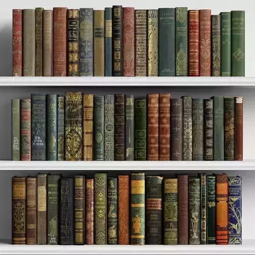Classic Books 01 3D model